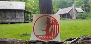 NITE LIFE DECAL ORANGE