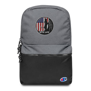 Embroidered Nite Life Champion Backpack